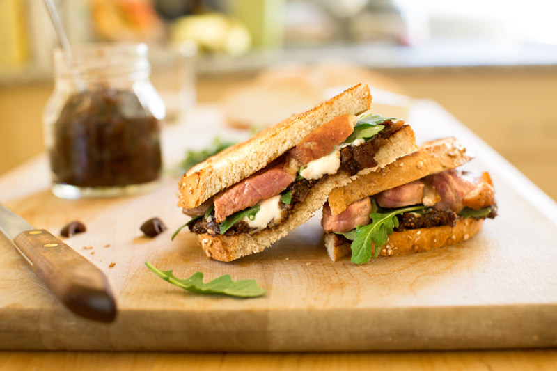 DUCK, BRIE, AND FIG CONFIT SANDWICH