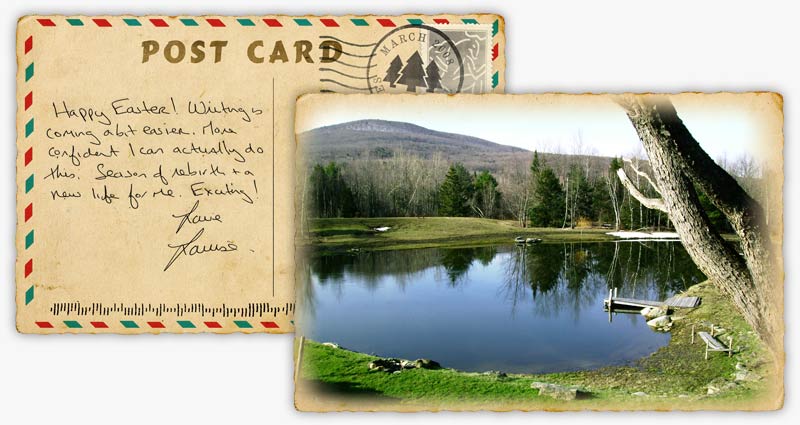 The Cruelest Month Postcard