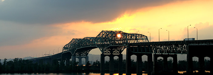 Champlain Bridge Sunset