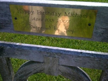 Happy Birthday Michael bench