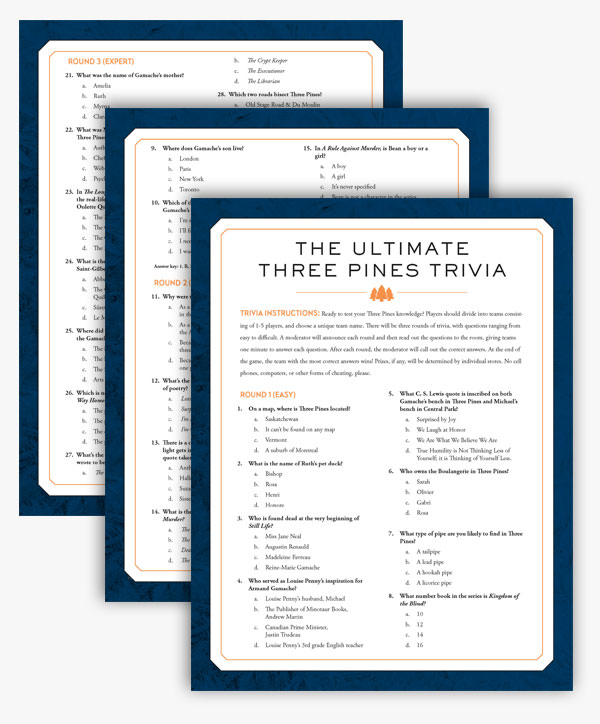 The Ultimate Three Pines Trivia